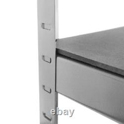 2 X 5 Tier Racking Shelf Heavy Duty Garage Shelving Storage Shelves 180x90x40cm