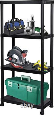 2 x 4 Tier Racking Shelf Heavy Duty Garage Shelving Storage Shelves Unit