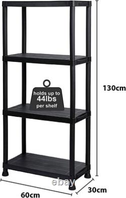 2 x 4 Tier Racking Shelf Heavy Duty Garage Shelving Storage Shelves Unit
