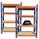 2 X 4 Tier Steel Extra Heavy Duty Racking 2200mmh X 1500mm W X 600mm D 800kg Udl