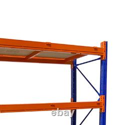 2 x 4 Tier Steel Extra Heavy Duty Racking 2200mmH x 1500mm W x 600mm D 800KG UDL