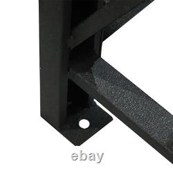 2 x Black Heavy Duty Racking With Metal Shelves 1830mm H x 1800mm W x 600