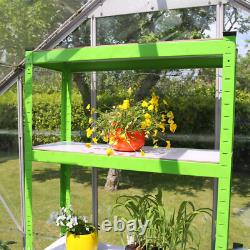 2 x Greenhouse Shelves Shelving Unit Racking Boltless Heavy Duty Storage Shelf