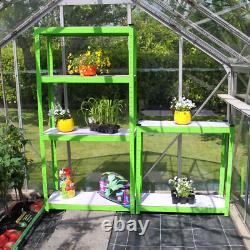 2 x Greenhouse Shelves Shelving Unit Racking Boltless Heavy Duty Storage Shelf