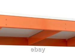 2 x Heavy Duty Racking Melamine Shelves 4 Levels 1800mm H x 900mm W x 450mm D