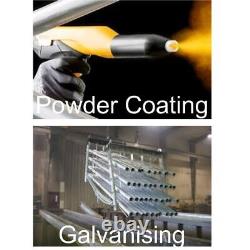 2 x Heavy Duty Solid Steel 90° Angle'L' Shelf Brackets Industrial Bracket ZB