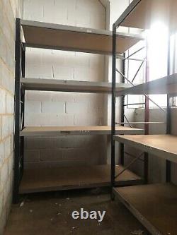 2 x Heavy duty industrial pallet shelving in good used condition