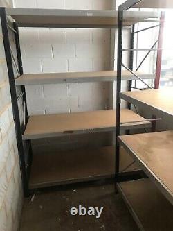 2 x Heavy duty industrial pallet shelving in good used condition