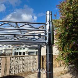 2 x Nexel Heavy Wire Shelving Units 4 Tier Heavy Duty Adjustable Racking