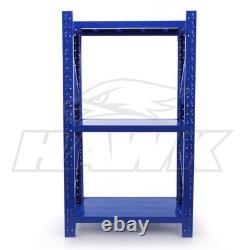 2m Tall Heavy Duty Steel 120 x 60cm Utility Shelving Kit 3 Shelf 350KG Racking