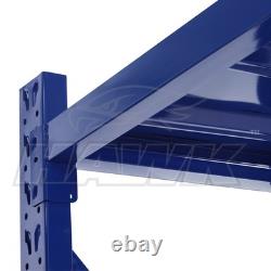2m Tall Heavy Duty Steel 120 x 60cm Utility Shelving Kit 3 Shelf 350KG Racking