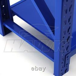 2m Tall Heavy Duty Steel 120 x 60cm Utility Shelving Kit 3 Shelf 350KG Racking