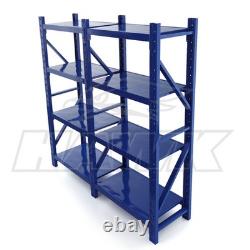 2m Tall Heavy Duty Steel 200 x 50cm Warehouse Shelving Kit 3 Shelf 180KG Racking
