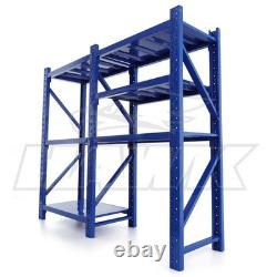 2m Tall Heavy Duty Steel 240 x 60cm Workshop Shelving Kit 6 Shelf 350KG Racking