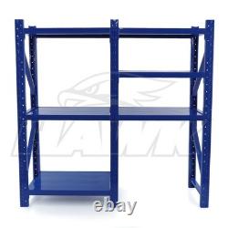 2m Tall Heavy Duty Steel 240 x 60cm Workshop Shelving Kit 6 Shelf 350KG Racking