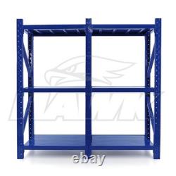 2m Tall Heavy Duty Steel 240 x 60cm Workshop Shelving Kit 6 Shelf 350KG Racking