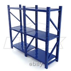 2m Tall Heavy Duty Steel 240 x 60cm Workshop Shelving Kit 6 Shelf 350KG Racking