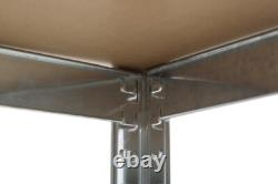 2pcs 5 Tier Racking Shelf Heavy Duty Steel Garage Shelving Unit 180x120x45cm