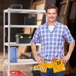 2pcs 5 Tier Racking Shelf Heavy Duty Steel Garage Shelving Unit 180x120x45cm