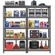2x Heavy Duty Garage Racking/shelving Units 5 Tier Metal Storage Racks 75kg Udl