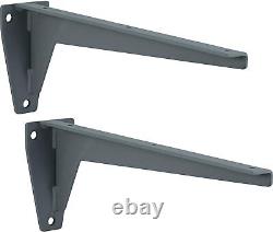 2x Shelf Bracket Metal Heavy Load Carrier Angle Console Heavy Duty Steel 150 KG