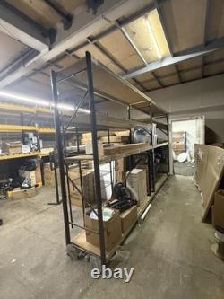 2x large Warehouse heavy duty Shelving