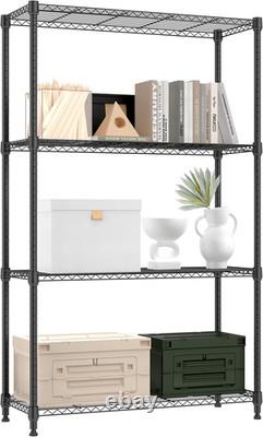 3Tier Metal Storage Shelf Heavy Duty 750Lb Rack for Garage, Kitchen 30x65x80cm