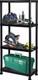3/4&5 Tier Plastic Shelving Storage Unit Shelves Heavy Duty Racking Shelf Garden
