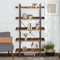 3 4 5 Tier Wooden Bookcase Bookshelf Storage Shelves Display Stand Shelving Unit