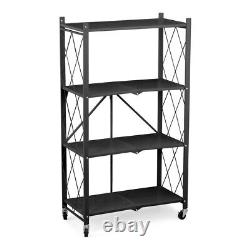 3/4 Tier Racking Shelf Heavy Duty Garage Shelving Storage Shelves Foldable
