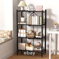 3/4 Tier Racking Shelf Heavy Duty Garage Shelving Storage Shelves Foldable