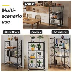 3/4 Tier Racking Shelf Heavy Duty Garage Shelving Storage Shelves Foldable
