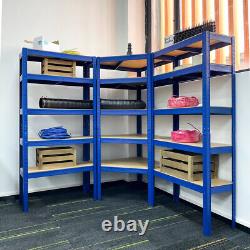 3 Bay Boltless Corner Racking/Shelving 5 Tier Heavy Duty Garage Storage Racks UK