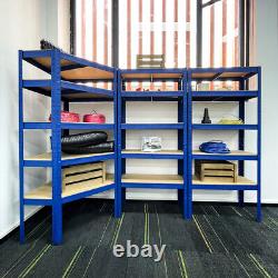 3 Bay Boltless Corner Racking/Shelving 5 Tier Heavy Duty Garage Storage Racks UK