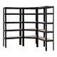 3 Bay Corner Racking/shelving 5 Tier Heavy Duty Garage Storage Racks 150cm Tall