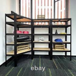 3 Bay Corner Racking/Shelving 5 Tier Heavy Duty Garage Storage Racks 150cm Tall