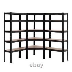 3 Bay Corner Racking/Shelving 5 Tier Heavy Duty Garage Storage Racks 150cm Tall