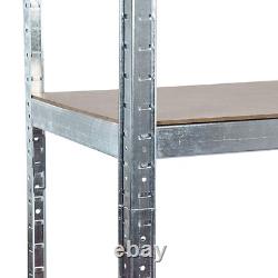 3-Bay Steel Garage Shelving Racking Galvanised and Boltless 175KG UDL