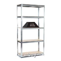 3-Bay Steel Garage Shelving Racking Galvanised and Boltless 175KG UDL
