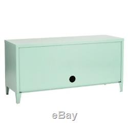 3 Doors Metal File Locked Storage Cabinet Green Console TV Stand for Office Home
