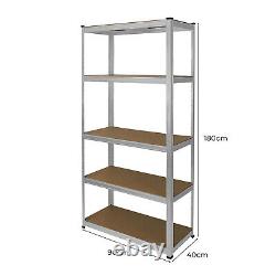 3 Garage Racking Shelving 5 Tier Boltless Heavy Duty Storage FREE Bay Connectors