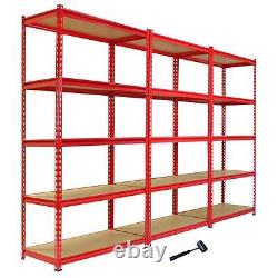 3 Garage Shelves Shelving 5 Tier Unit Racking Boltless Heavy Duty Storage Shelf