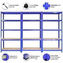 3 Garage Shelves Shelving Racking Boltless Heavy Duty Storage Free Connectors