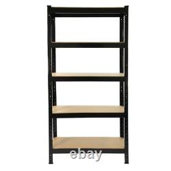 3 Garage Shelving Racking Heavy Duty Steel Boltless Warehouse Unit 5 Tier 75cm