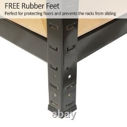 3 Garage Shelving Racking Heavy Duty Steel Boltless Warehouse Unit 5 Tier 75cm