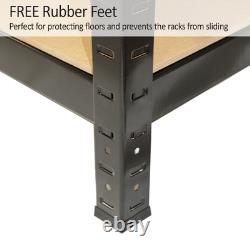 3 Garage Shelving Racking Heavy Duty Steel Boltless Warehouse Unit 5 Tier 75cm