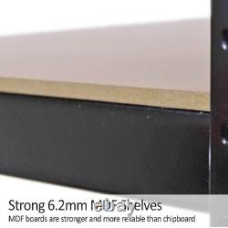 3 Garage Shelving Racking Heavy Duty Steel Boltless Warehouse Unit 5 Tier 75cm