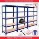 3 Racking Shelving Bays 5tier Garage Unit Storage Racks Heavy Duty Steel Shelves