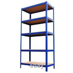 3 Racking Shelving Bays 5Tier Garage Unit Storage Racks Heavy Duty Steel Shelves