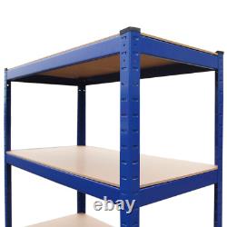3 Racking Shelving Bays 5Tier Garage Unit Storage Racks Heavy Duty Steel Shelves